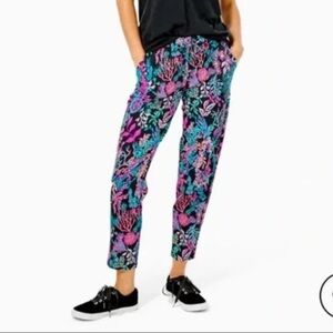Lilly Pulitzer Emora Pants Twilight Coral